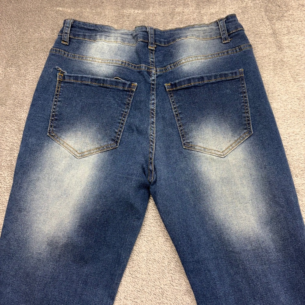 Unbranded‎ Distressed Skinny Jeans Women Size 32 Blue Good Faded Streetwea - Picture 15 of 15